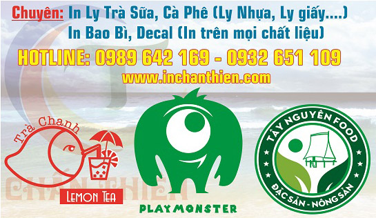 In ly nhựa - In Ly trà sữa - In Chấn Thiên